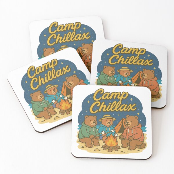 Item preview, Camp Chillax | Relaxing Camping Design | Cozy Outdoor Adventure Illustration | Nature & Campfire Graphic | Fun Wilderness Artwork designed and sold by PaintedPixels01.