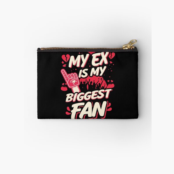 Item preview, My Ex Is My Biggest Fan Funny Sassy Quote T-Shirt Design designed and sold by Uglyandcute.