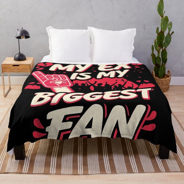 Item preview, My Ex Is My Biggest Fan Funny Sassy Quote T-Shirt Design designed and sold by Uglyandcute.