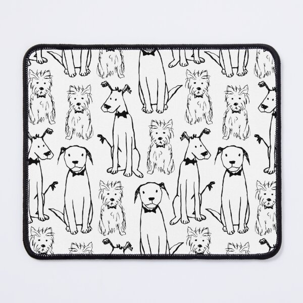 Item preview, Dog friends pattern white designed and sold by SaryandSaff.