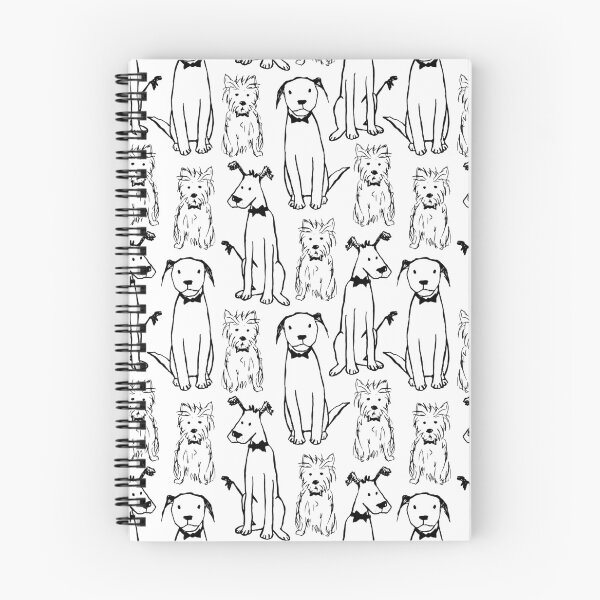 Item preview, Dog friends pattern white designed and sold by SaryandSaff.