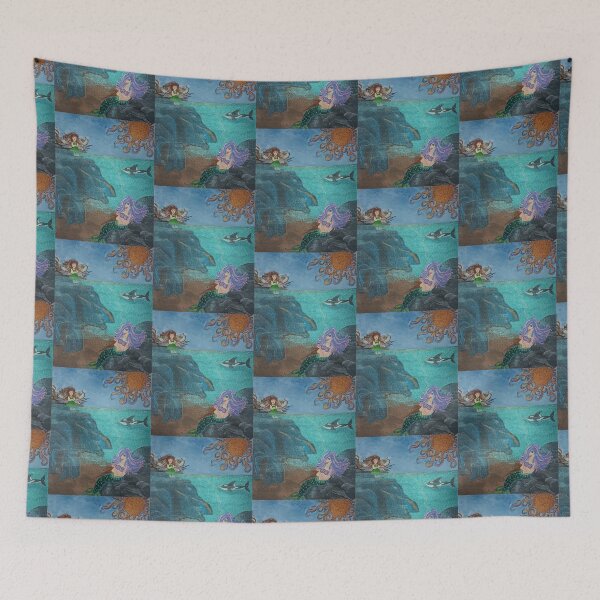 Item preview, Melancholy Mermaid and the Sunlit Sea designed and sold by PEACELOVERSART.