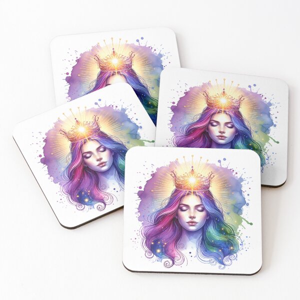 Item preview, Radiant Queen – Spiritual Awakening Art designed and sold by 9RosesDesign.