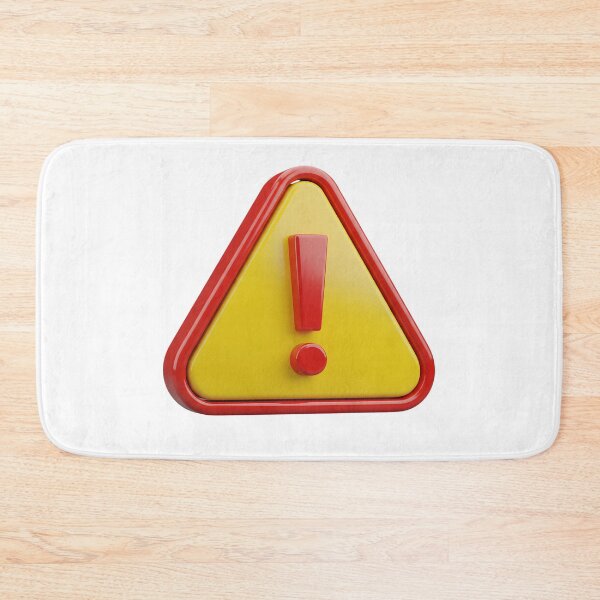 Item preview, Yellow red triangular warning exclamation sign designed and sold by AFernandesDSG.