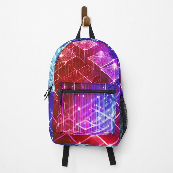 Item preview, Futuristic Neon Cubes Grid with Glowing Lights designed and sold by Chamasi.