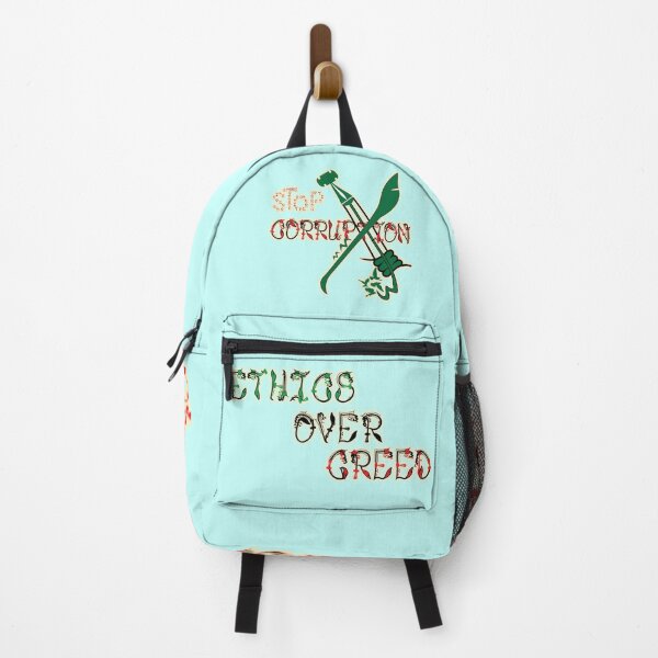 Item preview, Ethics over greed, stop corruption 6 designed and sold by ZeYaKalilaMira.