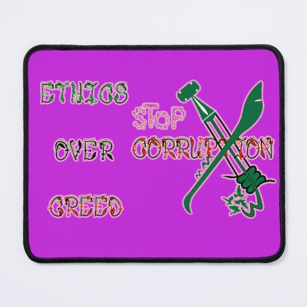 Item preview, Ethics over greed, stop corruption 8 designed and sold by ZeYaKalilaMira.