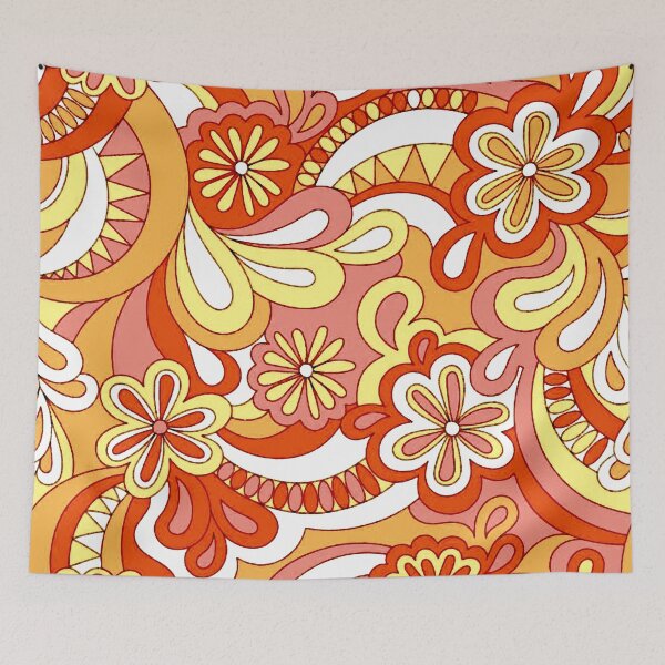 Item preview, Retro Flower Patterns designed and sold by ViaARTfactory.