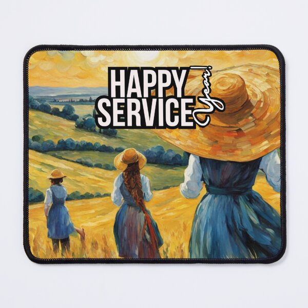 Item preview, Happy Service Year Wheat designed and sold by IvaRenee.