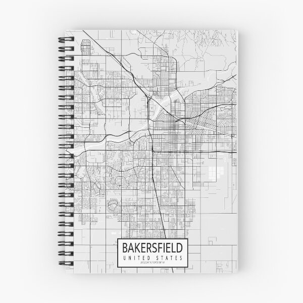 Item preview, Bakersfield City Map of California, USA - Light designed and sold by deMAP.