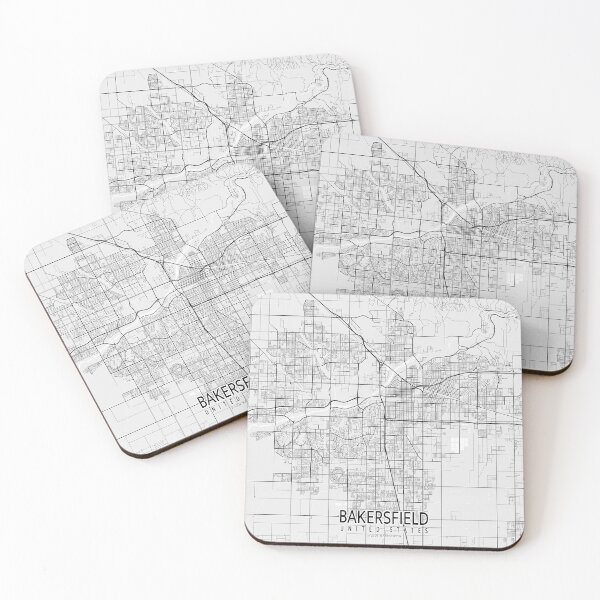 Item preview, Bakersfield City Map of California, USA - Light designed and sold by deMAP.