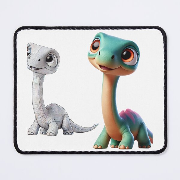 Item preview, Cute Brachiosaurus Dinosaur Duo designed and sold by Sillytoe.