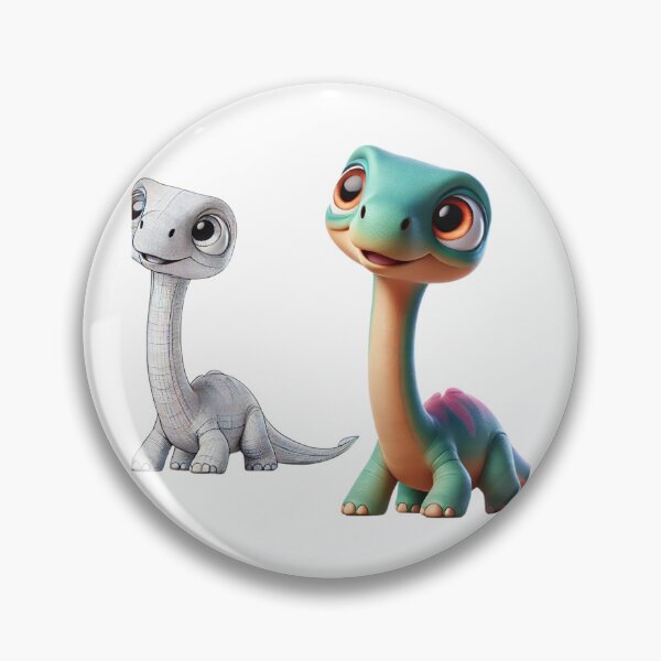 Item preview, Cute Brachiosaurus Dinosaur Duo designed and sold by Sillytoe.