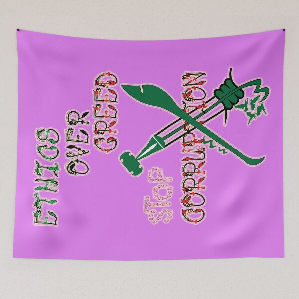 Item preview, Ethics over greed, stop corruption 12 designed and sold by ZeYaKalilaMira.