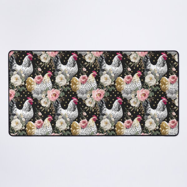 Item preview, Elegant Farmhouse Chickens with Florals designed and sold by joannejgg.