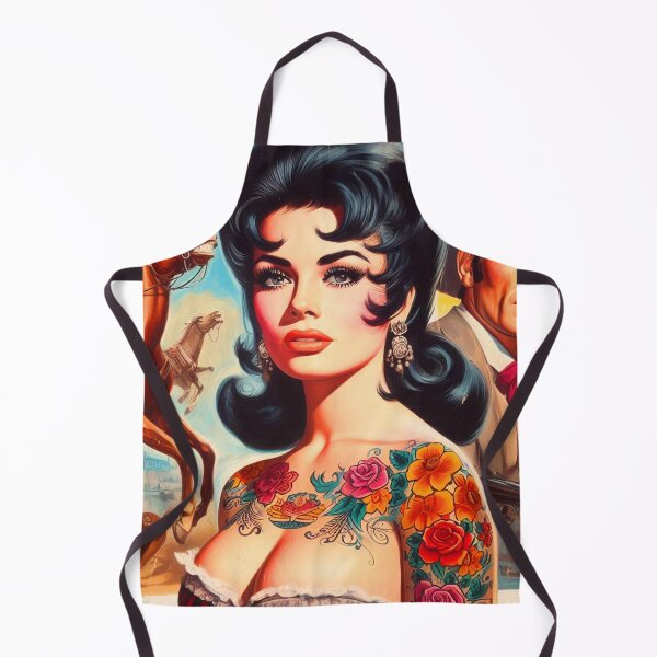 Item preview, Retro Tattoo Woman designed and sold by PulpVintage.