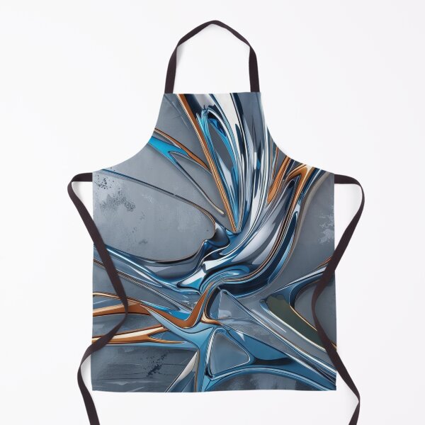 Item preview, Futuristic Chrome Flow – Abstract Metallic Geometry designed and sold by Harmonic_Layers.