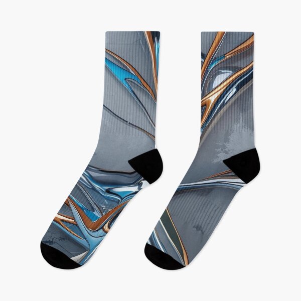 Item preview, Futuristic Chrome Flow – Abstract Metallic Geometry designed and sold by Harmonic_Layers.