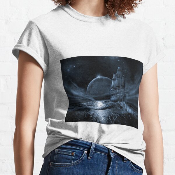 Ghost ship series: Full moon rising Classic T-Shirt