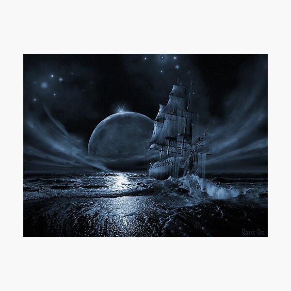 Item preview, Ghost ship series: Full moon rising designed and sold by George Grie.