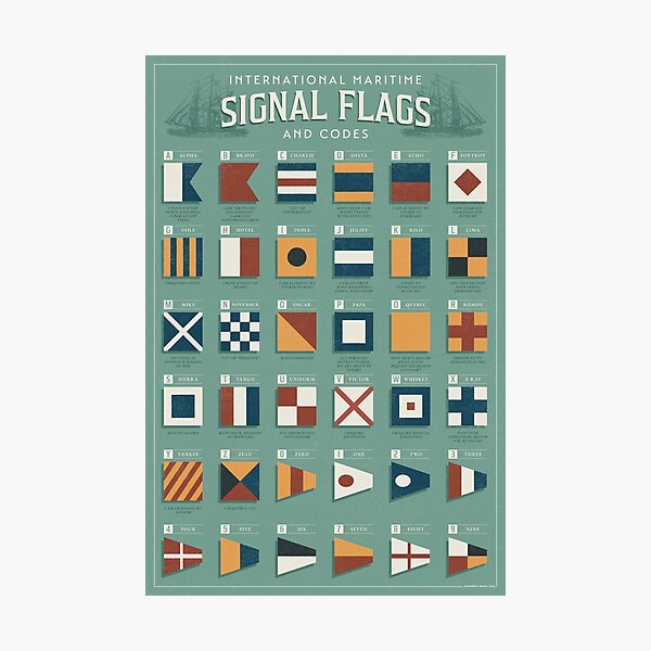 Item preview, Maritime Signal Flags and Codes designed and sold by adorabowldesign.