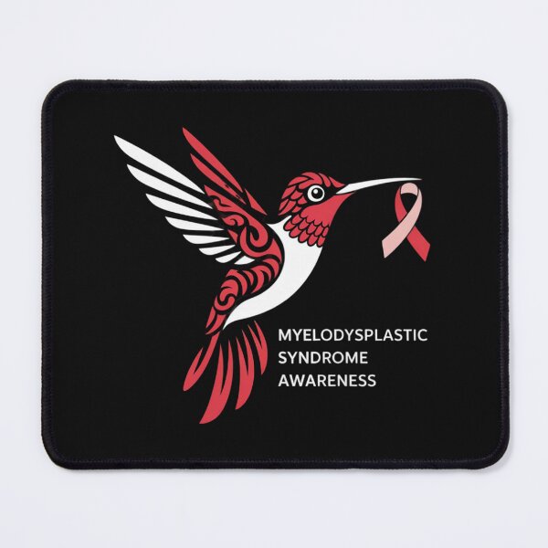 Item preview, Myelodysplastic Syndrome MDS Awareness Hummingbird Ribbon designed and sold by ConceptualVibes.