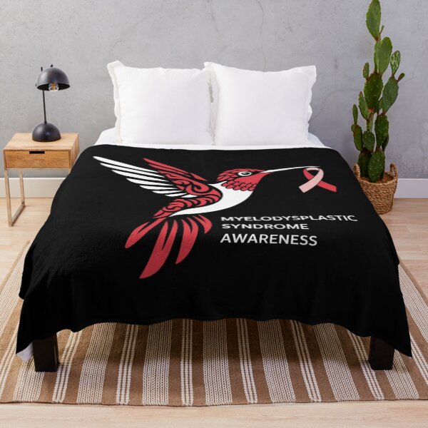 Item preview, Myelodysplastic Syndrome MDS Awareness Hummingbird Ribbon designed and sold by ConceptualVibes.