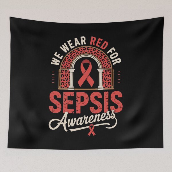 Item preview, In September We Wear Red for Sepsis Awareness designed and sold by ConceptualVibes.