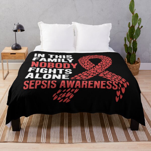 Item preview, In This Family Nobody Fights Alone Sepsis designed and sold by ConceptualVibes.