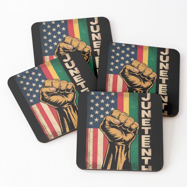 Item preview, Juneteenth Black Power Fist Pan African Pride American Flag designed and sold by ConceptualVibes.