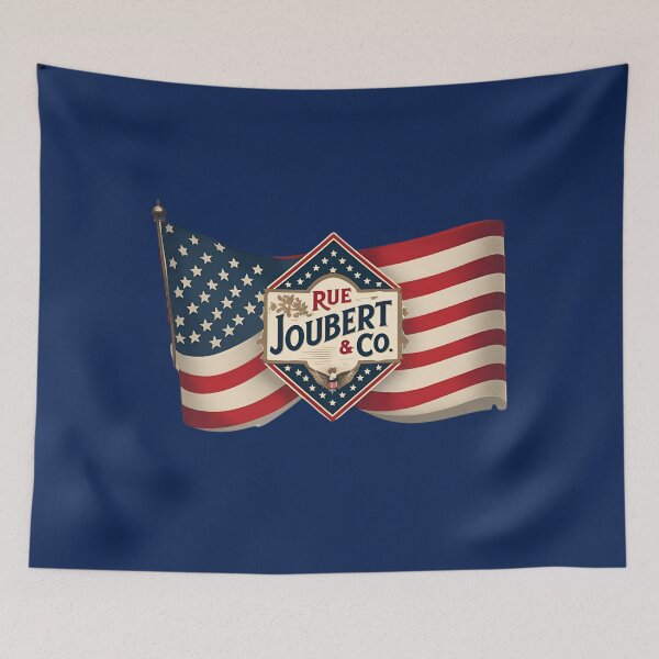 Item preview, American Flag with Rue Joubert Logo designed and sold by Rue Market.