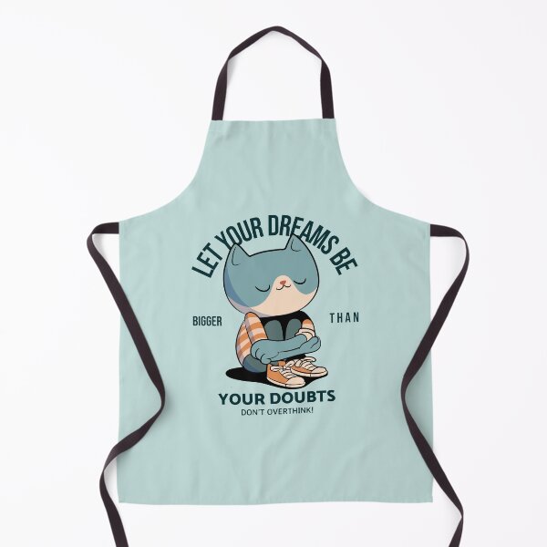 Item preview, Let Your Dreams Be Bigger Than Your Doubts Cat Quote designed and sold by NOTRE-BONHEUR.