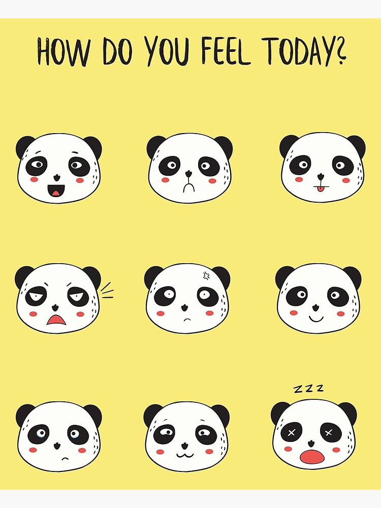 how-do-you-feel-today-panda-emoji-art-print-for-sale-by-katkatart