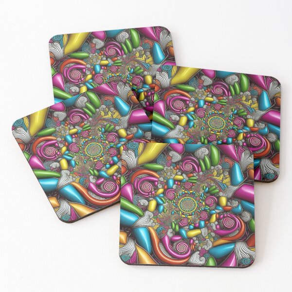 Item preview, Colorful Irregular Jelly 3D Shapes Shifting Scales designed and sold by Digital-Davinci.