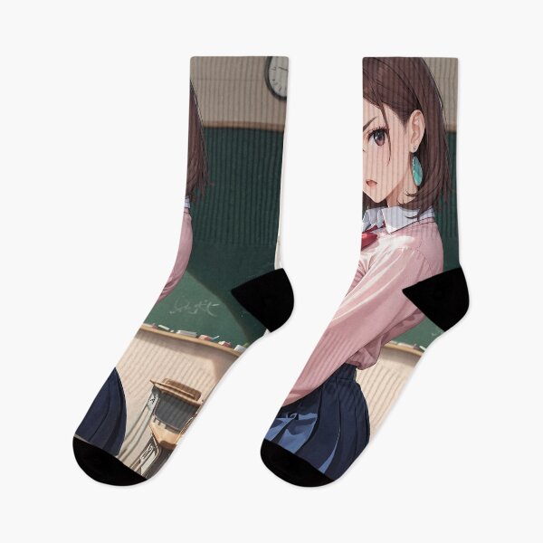 Artikelvorschau, Anime Momo Ayase Dandadan Moody Classroom Portrait Stance entworfen und verkauft von SubtextandSass.
