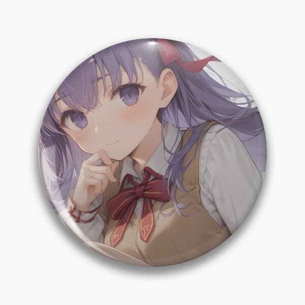 Item preview, Sakura Matou Fate Stay Night Anime Girl School Uniform Kawaii designed and sold by SubtextandSass.
