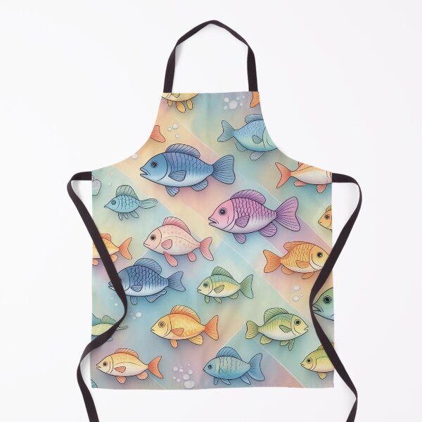 Item preview, Stylized Fish Motif Repeating Wallpaper Patterns designed and sold by Digital-Davinci.