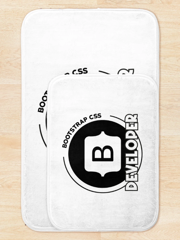 Thumbnail 5 of 6, Bath Mat, Bootstrap Developer Coding Life Design designed and sold by Bigohobi.