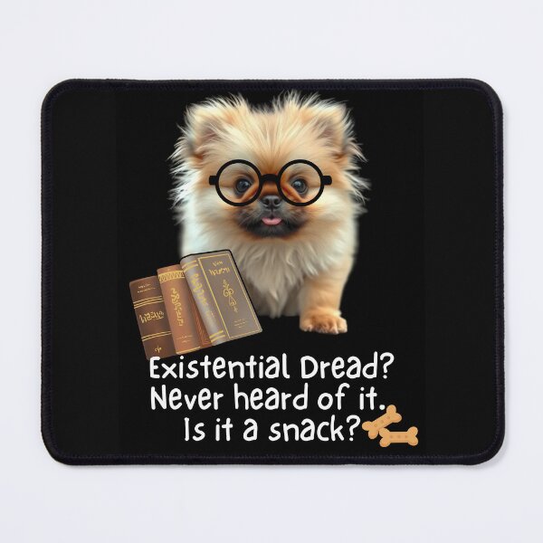 Item preview, Existential Dread Is It A Snack Cute Puppy Funny Colorful Design designed and sold by EarthArtDesigns.
