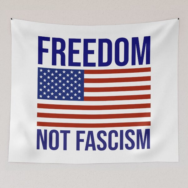 Item preview, Freedom not fascism  designed and sold by Rachel the Artist .