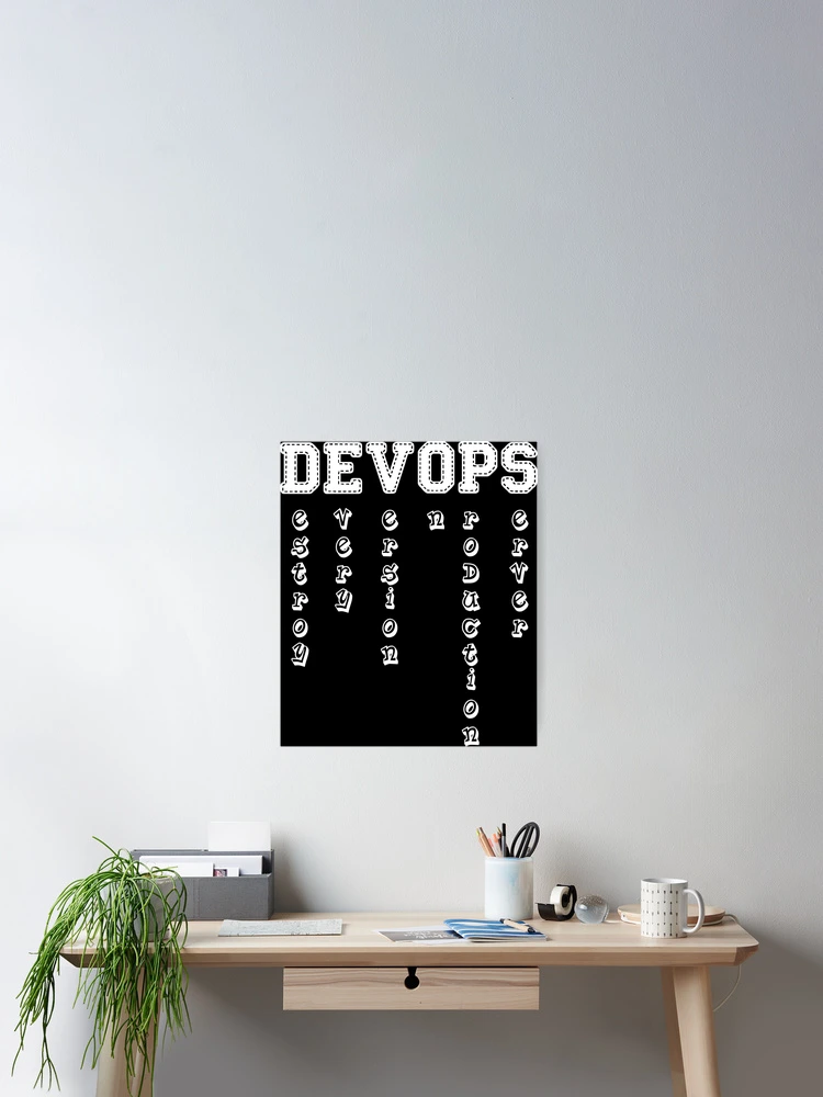 Thumbnail 2 of 3, Poster, DevOps Engineer Coding Life Design designed and sold by Bigohobi.