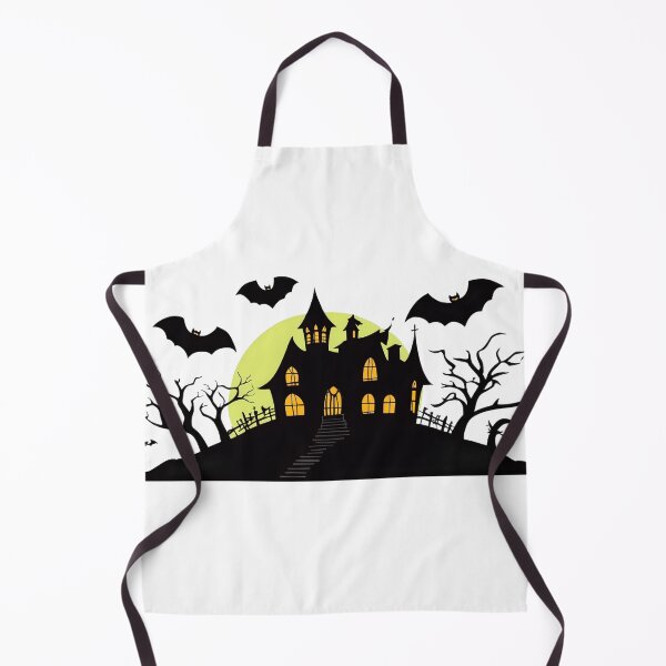 Item preview, Haunted House with Yellow Moon designed and sold by MaliEva.