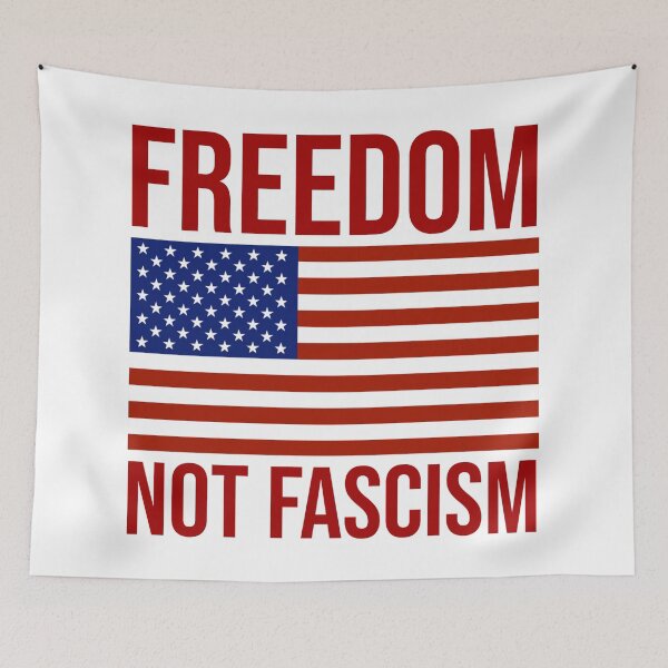 Item preview, Freedom not fascism  designed and sold by Rachel the Artist .