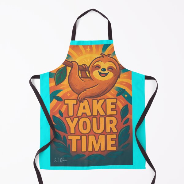 Item preview, Take Your Time – Sloth Motivational Poster designed and sold by Mykeyzz – Original Art & Vibes.