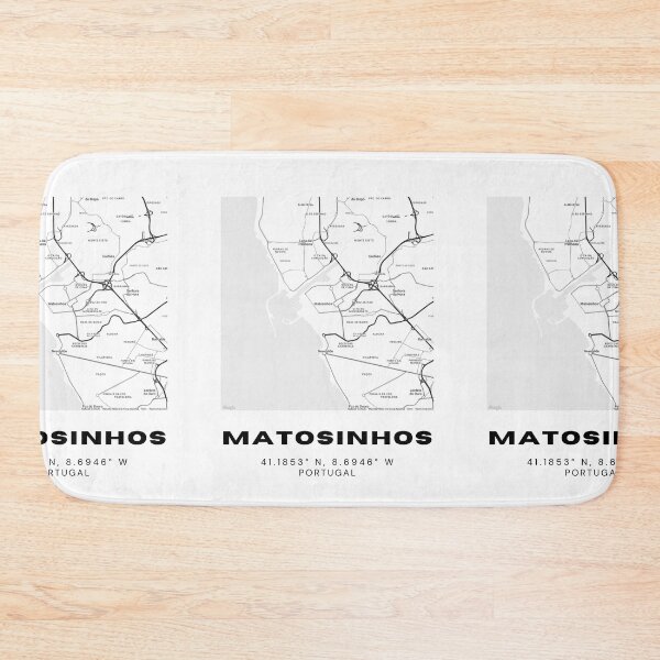 Item preview, Matosinhos Portugal Coordinates Print – 41.1853° N, 8.6946° W | Minimalist City Map Poster, Latitude Longitude Wall Decor designed and sold by RM-Journey.