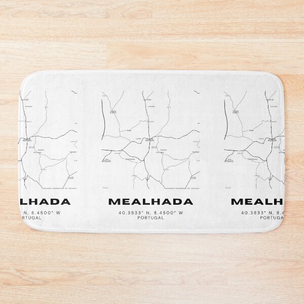 Item preview, Mealhada Coordinates Poster – 40.3833° N, 8.4500° W | Portugal City Wall Art, Latitude Longitude Map Print designed and sold by RM-Journey.