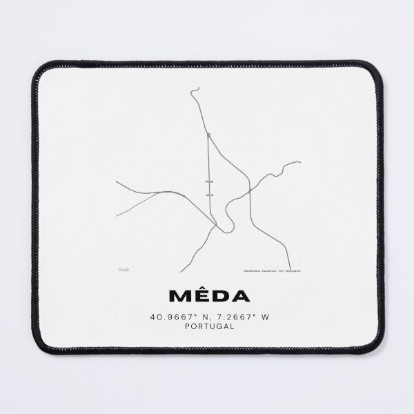 Item preview, Impresión de coordenadas de Mêda, Portugal: 40.9667° N, 7.2667° O | Mapa minimalista de la ciudad, decoración de pared con latitud y longitud designed and sold by RM-Journey.