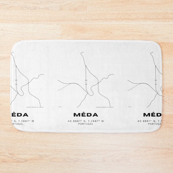 Item preview, Mêda Portugal Coordinates Print – 40.9667° N, 7.2667° W | Minimalist City Map Art, Latitude Longitude Wall Decor designed and sold by RM-Journey.