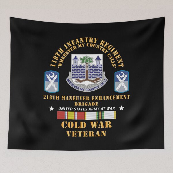 Item preview, Army -  118th Infantry Regiment - 218th Manuver Enhancment Bde (MEB) w COLD SVC designed and sold by Military Insignia Products.