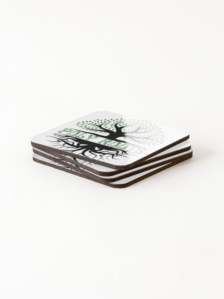 Thumbnail 4 of 5, Coasters (Set of 4), Poly Roots designed and sold by pull-up684.